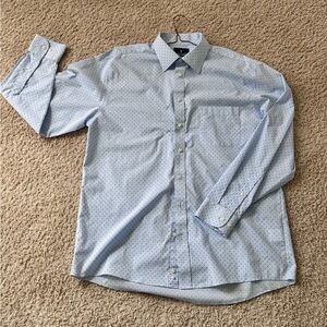 Men’s Stafford Light Blue Microdot Dress Shirt 16.5 Great Condition!